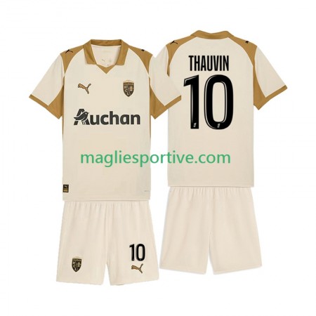Completo Calcio RC Lens Florian Thauvin 10 Bambino Divisa Terza 2025-2026